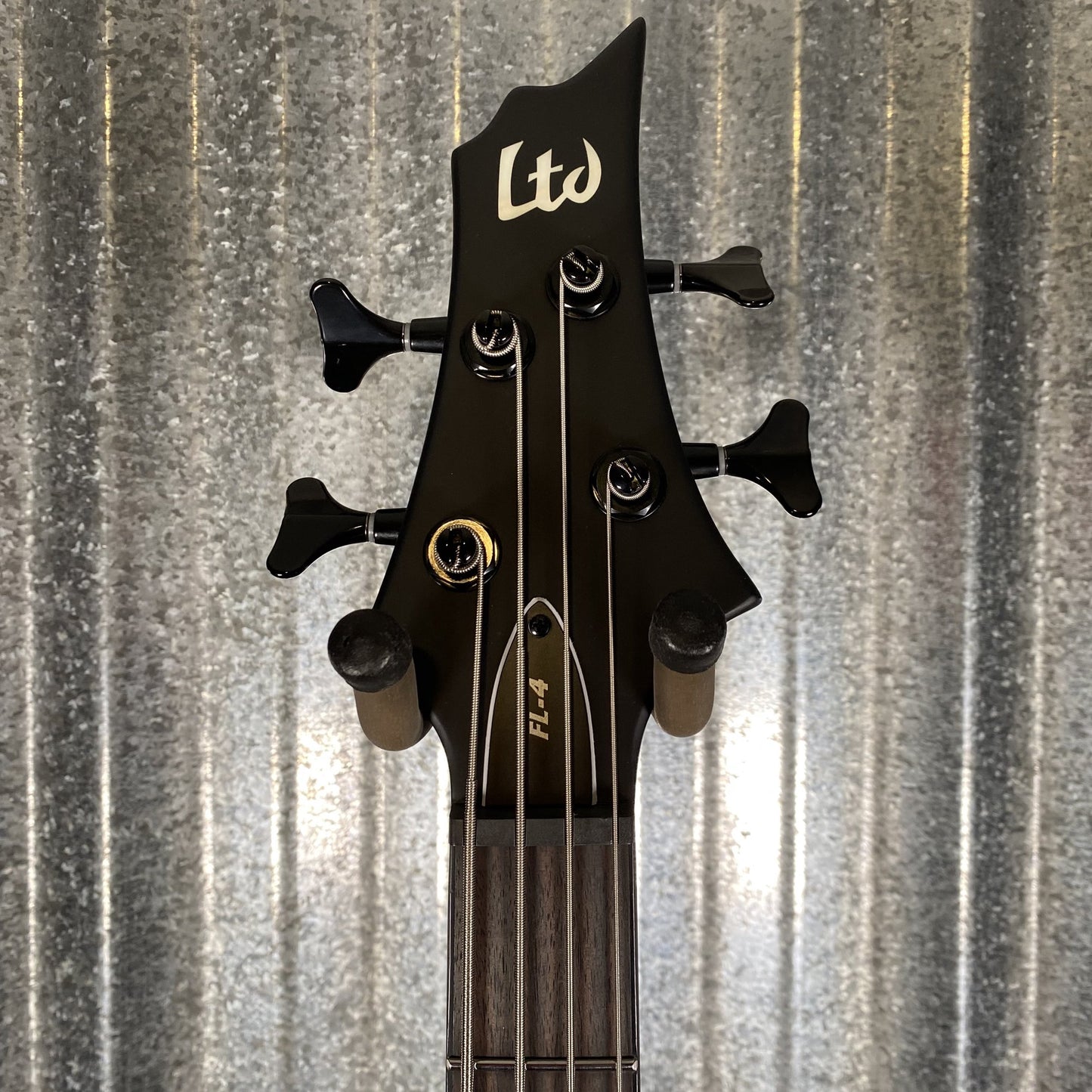 ESP LTD Fred Leclercq FL-4 Black Red Burst Satin 4 String Bass & Case FL4BLKREDBS #0302 Used