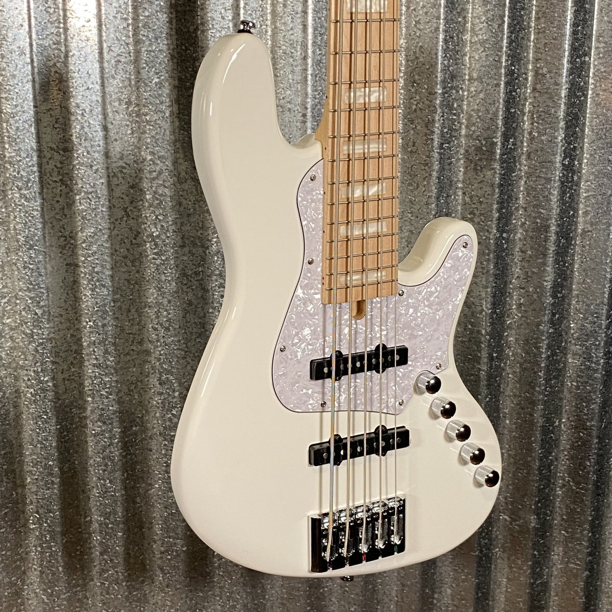 Cort Elrick NJS 5 String Bass White & Bag NJS5WHT #5121