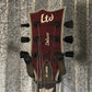 ESP LTD EC-1000 QM Quilt Top See Thru Black Cherry Fluence Guitar & Case #2957 Used