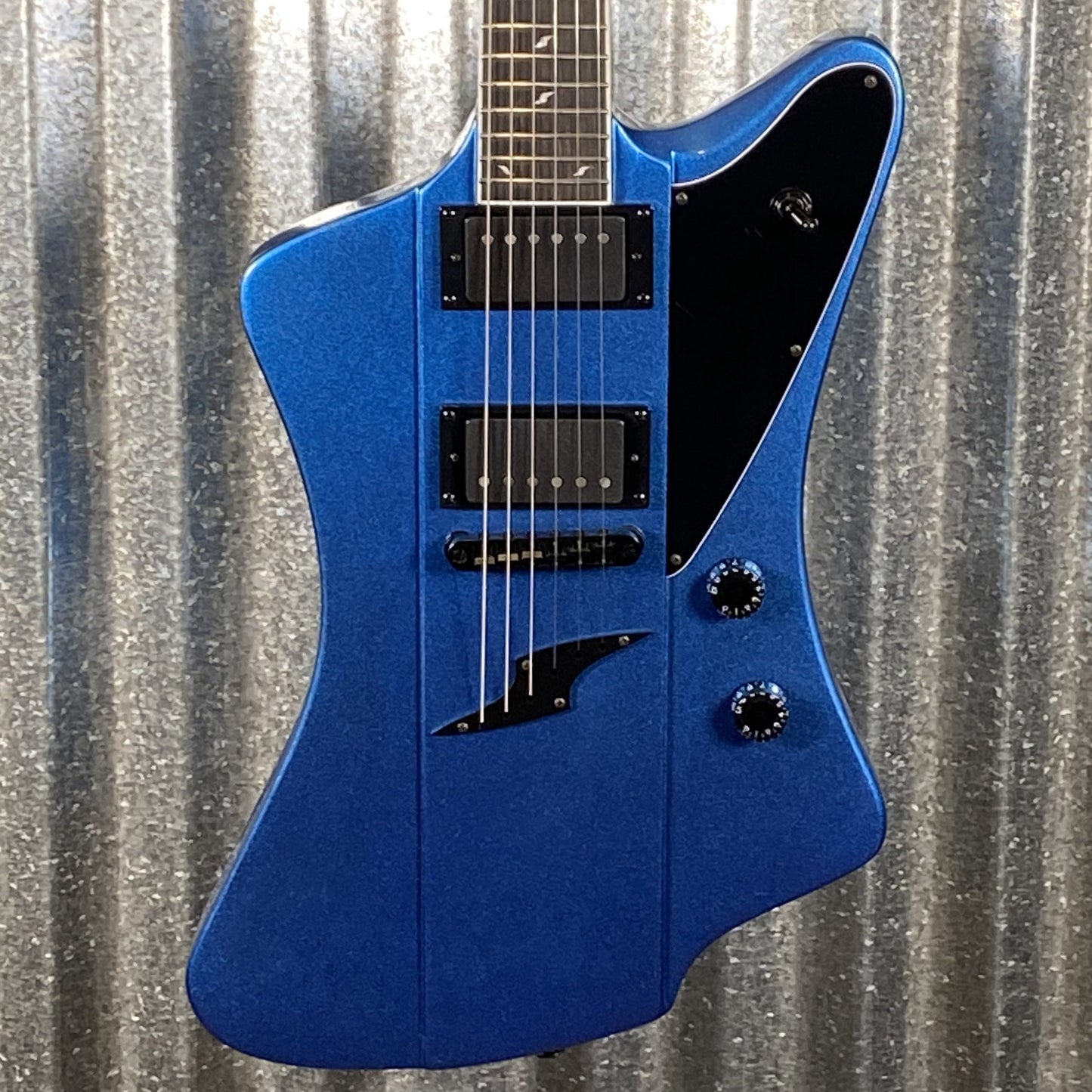 Westcreek Guitars Mirage T Bird Style Dual Humbucker Guitar Blue #0155 Used