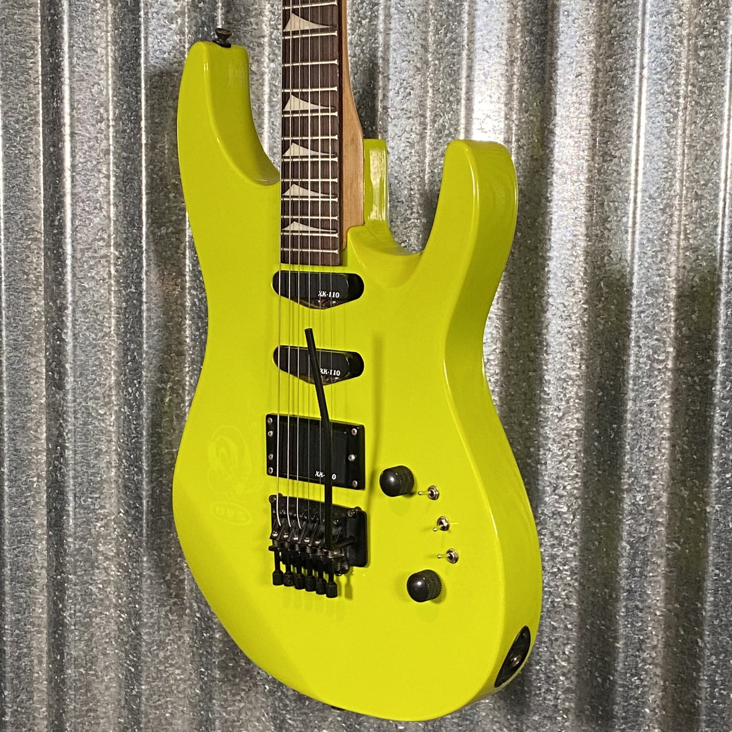 Applause GTX-23 Superstrat Neon Yellow Guitar 1980's Korea #9982 Used