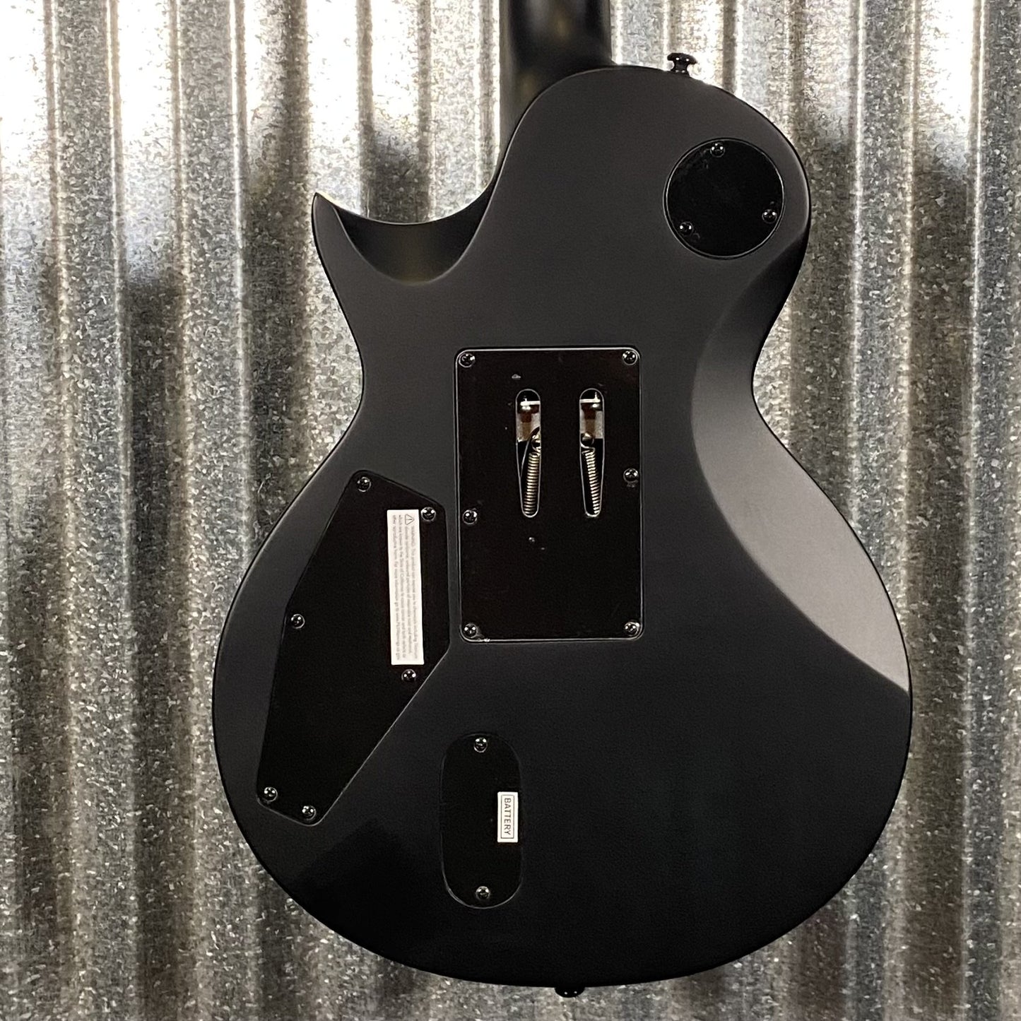 ESP LTD EC-1000 FR Floyd Rose Black Satin EMG Guitar & Case #1888 Used
