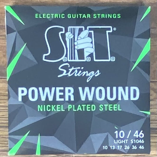 SIT Strings S1046 Light Power Wound Nickel Electric Guitar Strings 3 Pack