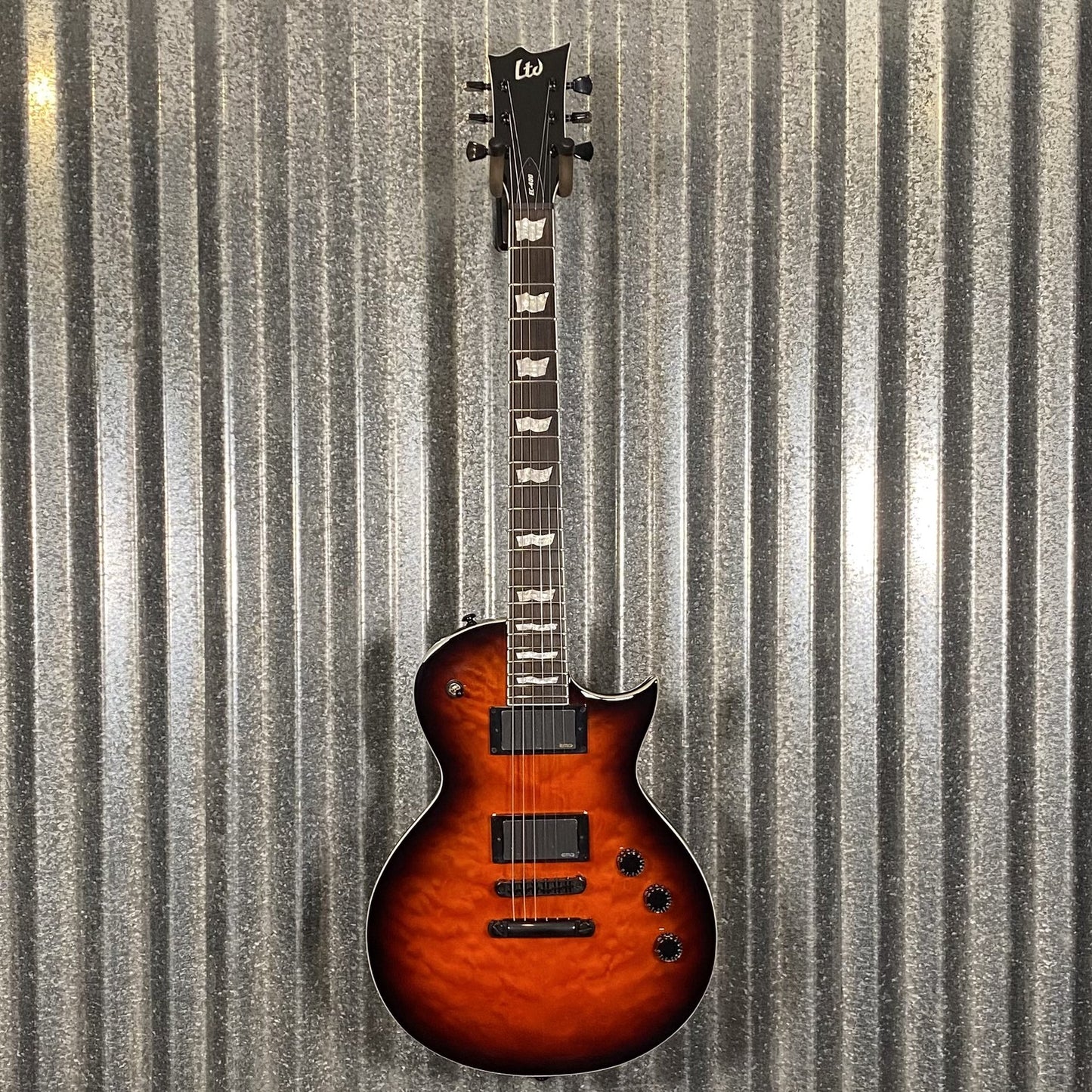ESP LTD EC-400 Quilt Vintage Burst Guitar #2075