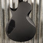 ESP LTD EC Black Metal Eclipse Seymour Duncan Black Satin Guitar & Case #0418 Used
