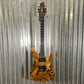 Schecter C-1 Hydro Dip Golden Eclipse Guitar #0741