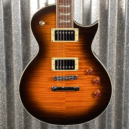 ESP LTD EC-256 Flame Dark Brown Sunburst Guitar LEC256FMDBSB #0426 Used