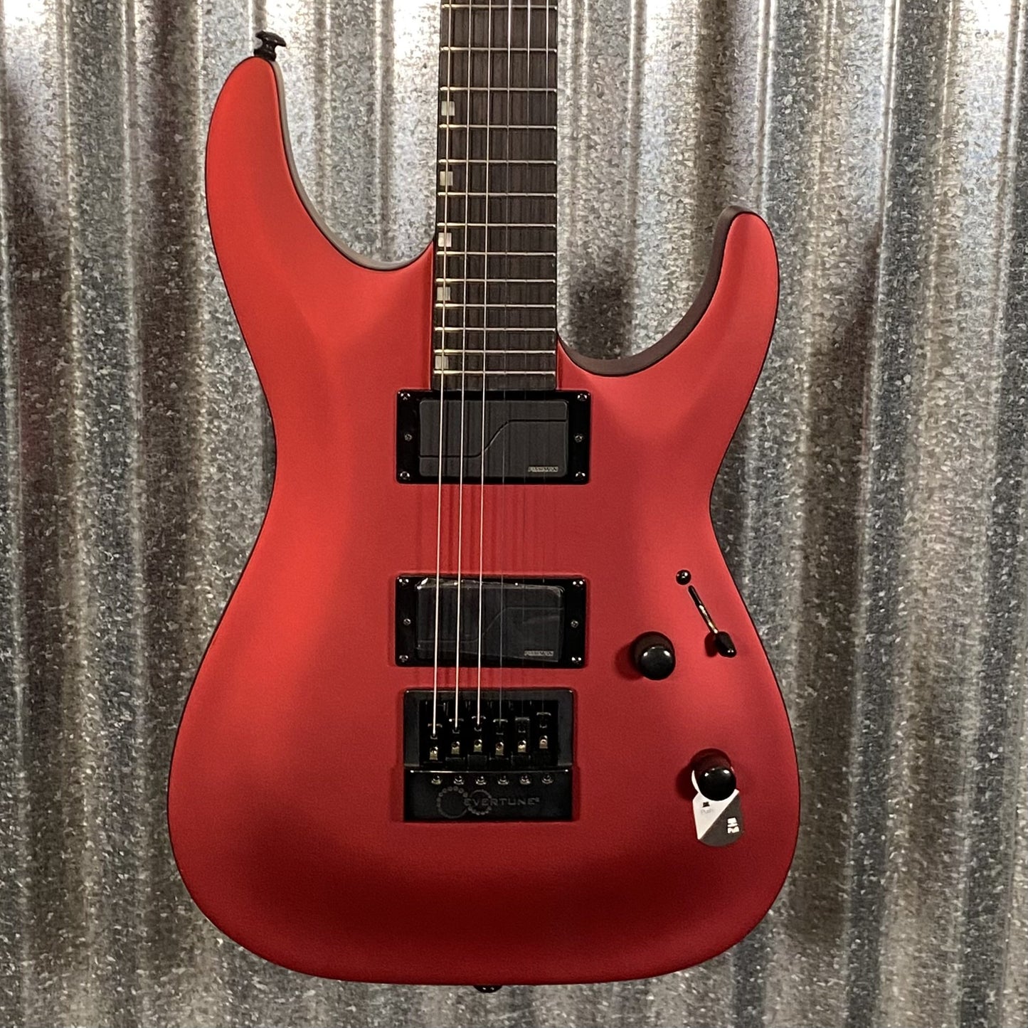 ESP LTD MH-1000 Evertune Candy Apple Red Satin Guitar #0731 Used