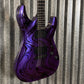 Schecter C-1 Hydro Dip Purple Obsidian Guitar #0588