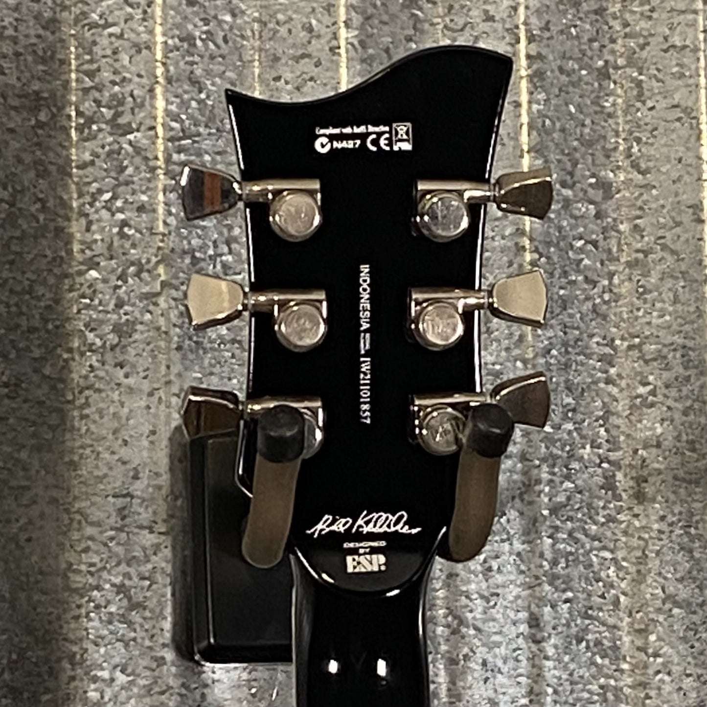 ESP LTD Sparrowhawk Bill Kelliher Vintage Silver Burst Guitar & Case #1857 Used
