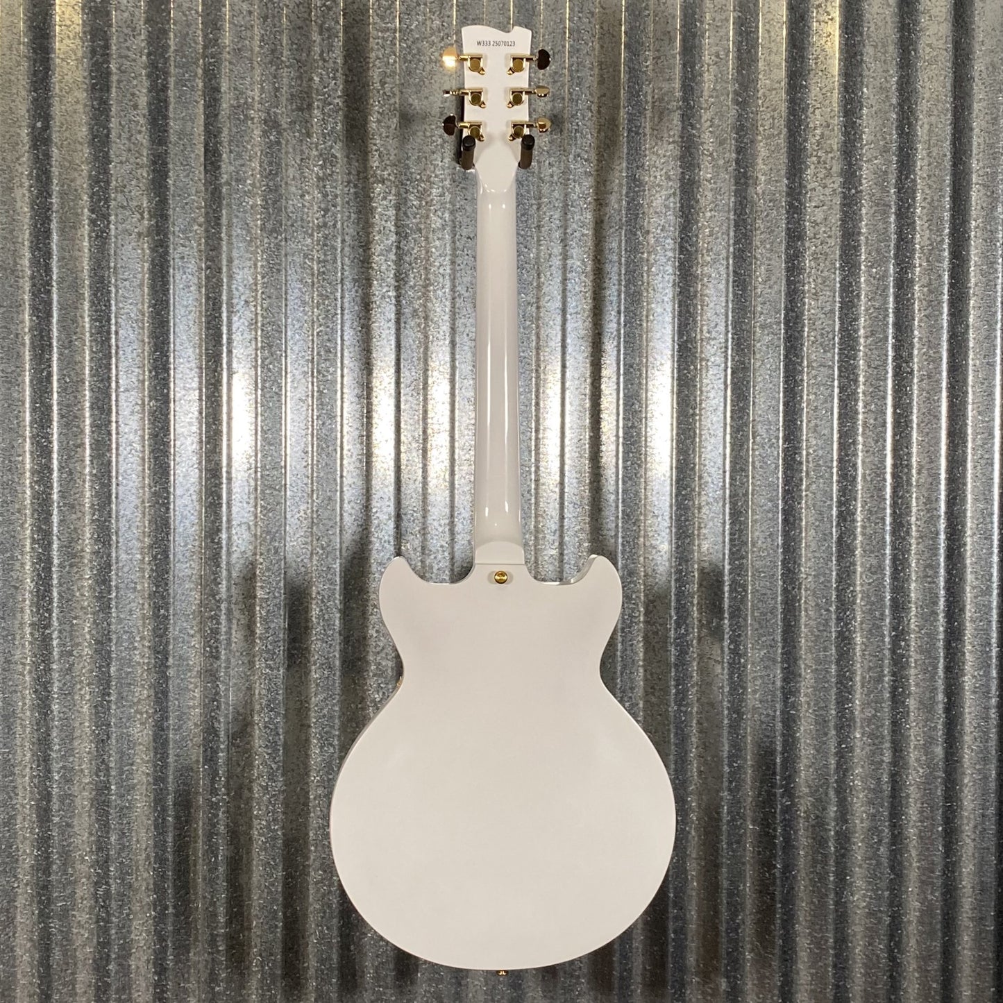 Westcreek Guitars 333 Semi Hollow Body Double Cutaway White #0123 Used
