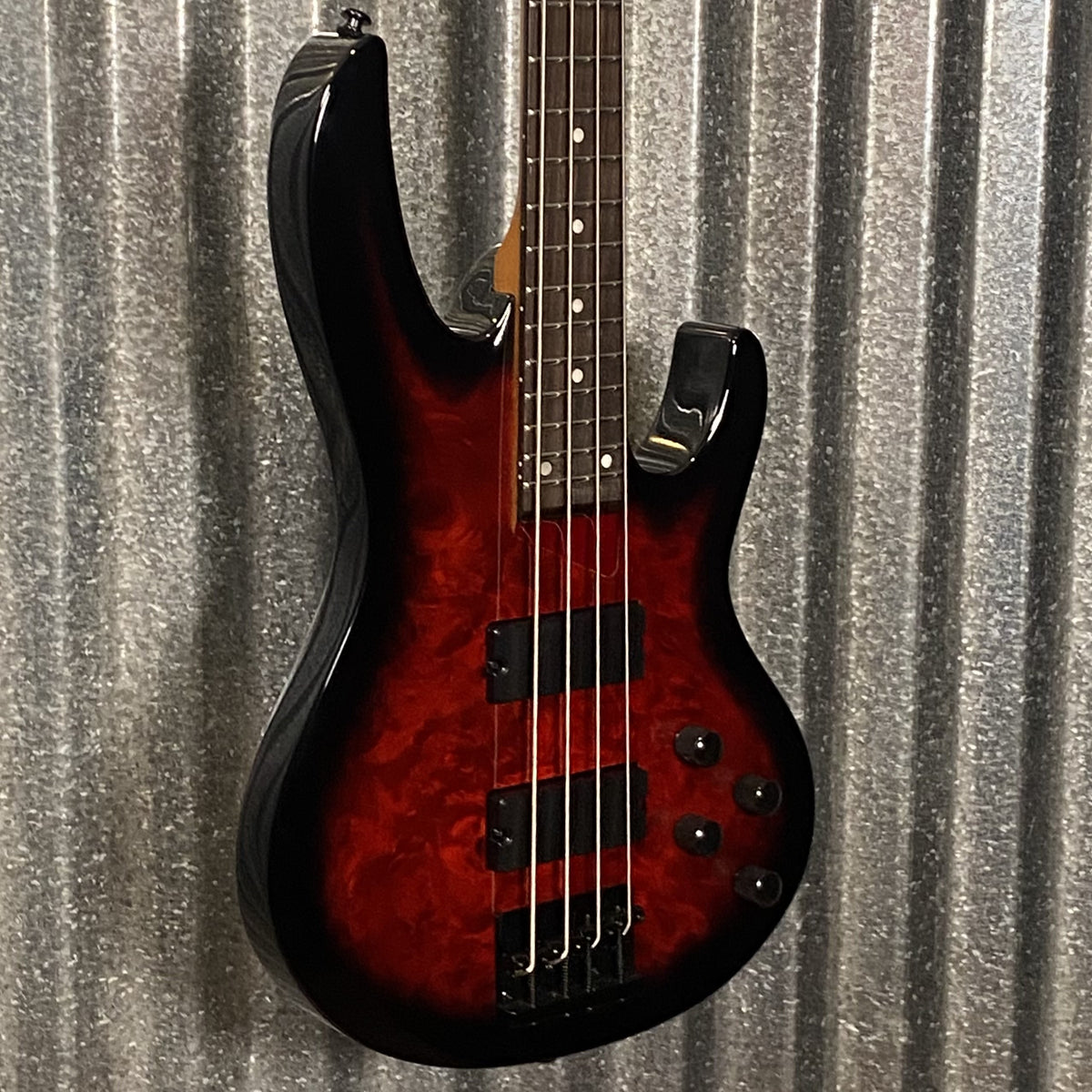 ESP LTD B-204DX Red Burst 4 String Bass #0855 Used