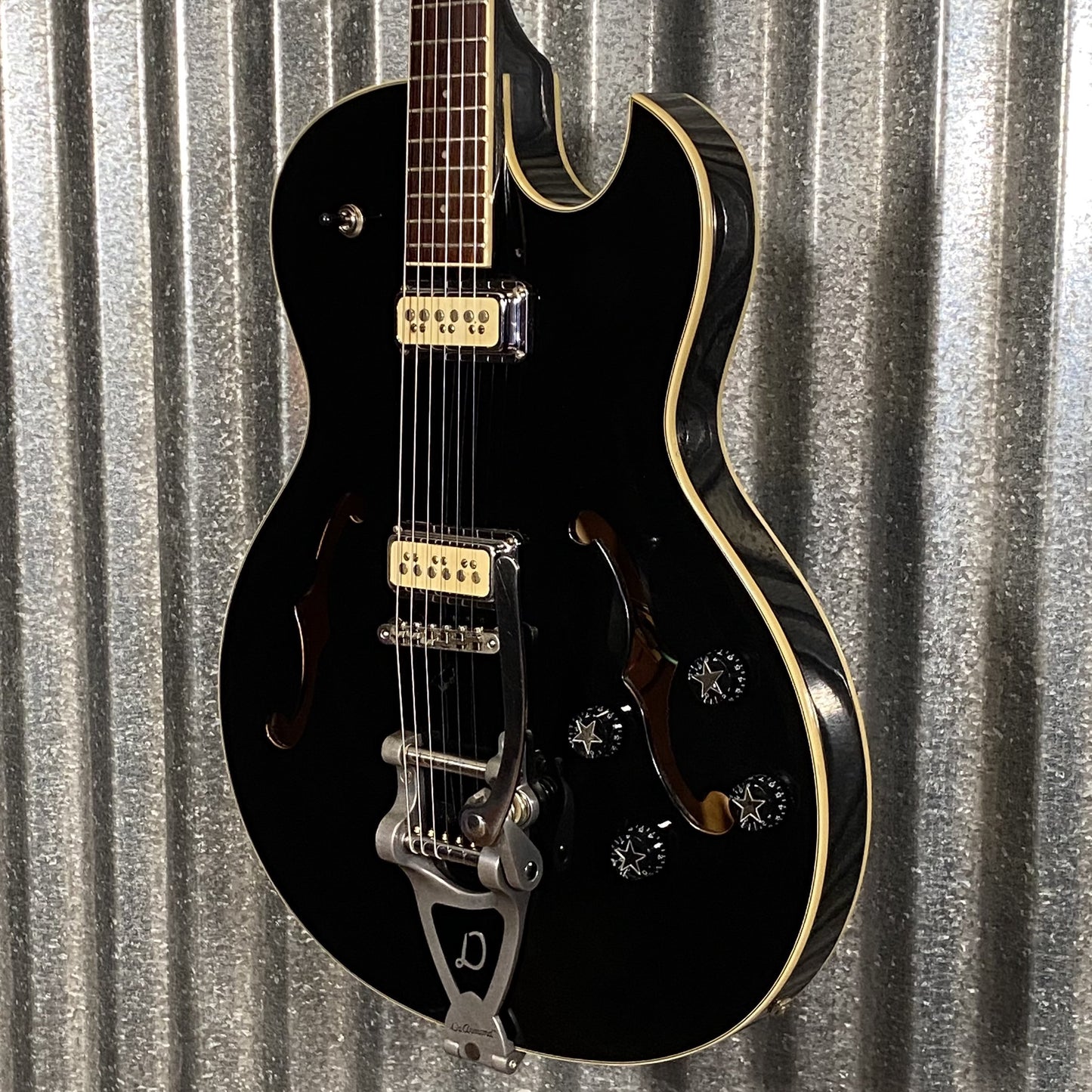 Darmond by Guild Starfire Special Semi Hollow Black Guitar 1999 Korea #3366 Used