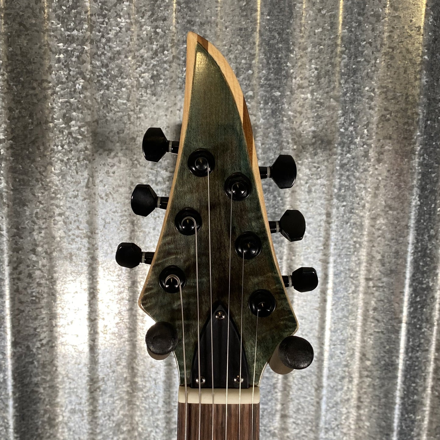 Westcreek Metal Rooted Spalted Blue Bolt On Hard Tail Guitar #600001 Used