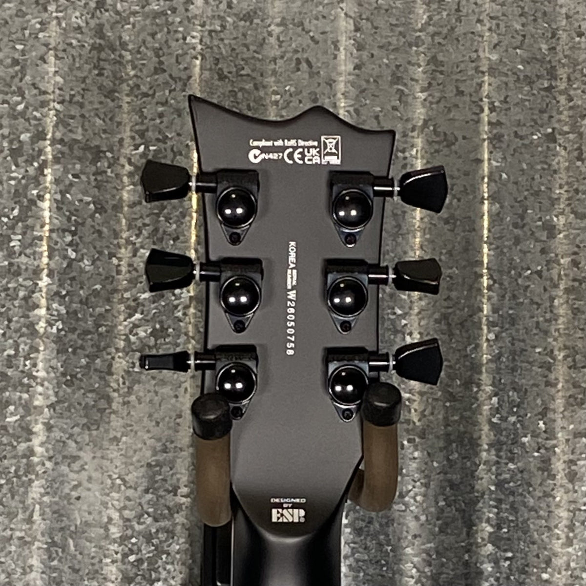 ESP LTD EC-1000 FR Floyd Rose Black Satin EMG Guitar EC1000FRBLKS #0758 Used