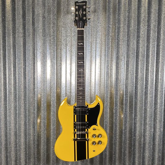 Westcreek Guitars Racer SG Offset Style Bumble-B Yellow #0022 Used