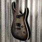 ESP LTD MH-1000NT Flame Charcoal Burst Guitar MH1000FMCHB #0198 Used