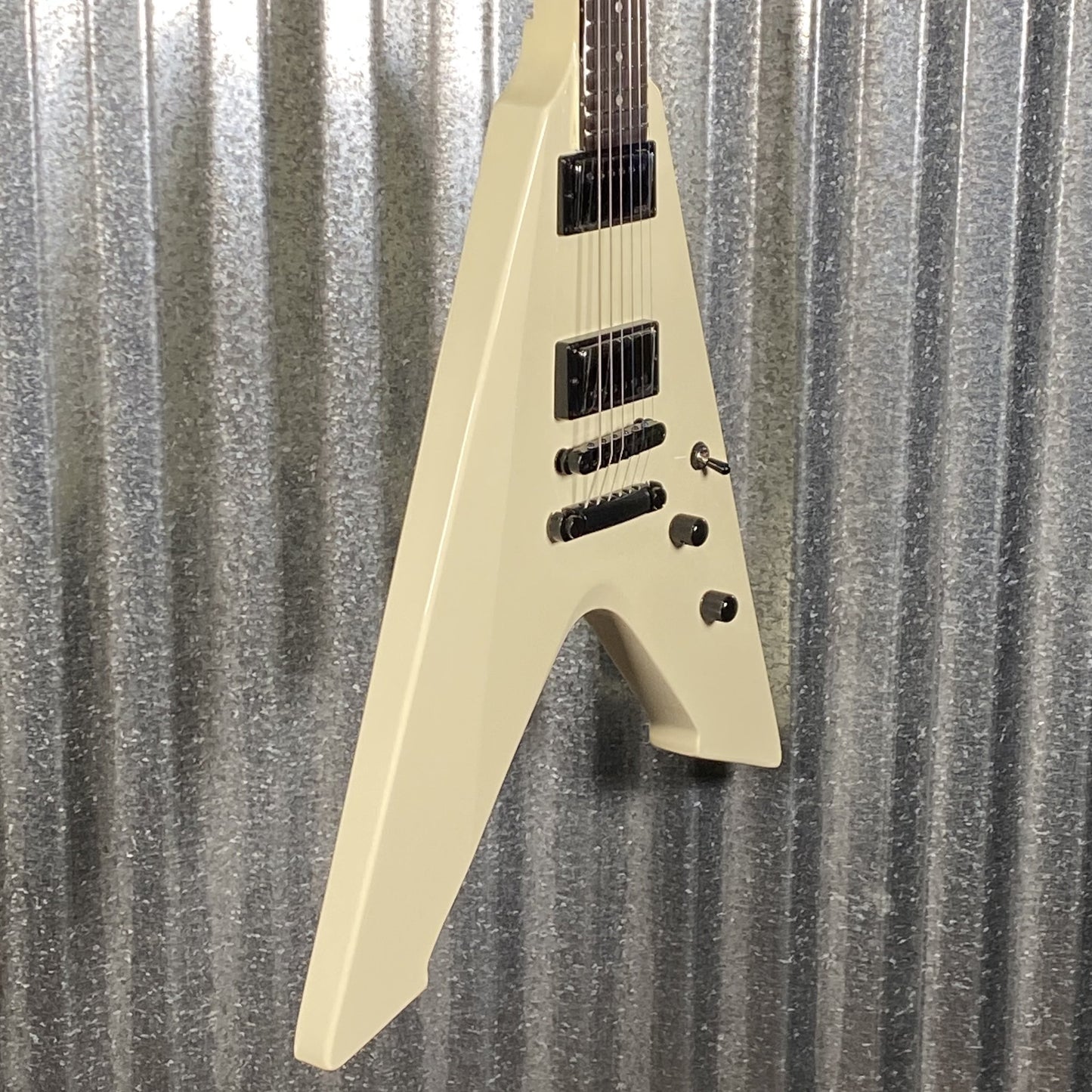 ESP LTD Vulture Jame Hetfield Olympic White Guitar & Case VULTUREOW #0345 Used