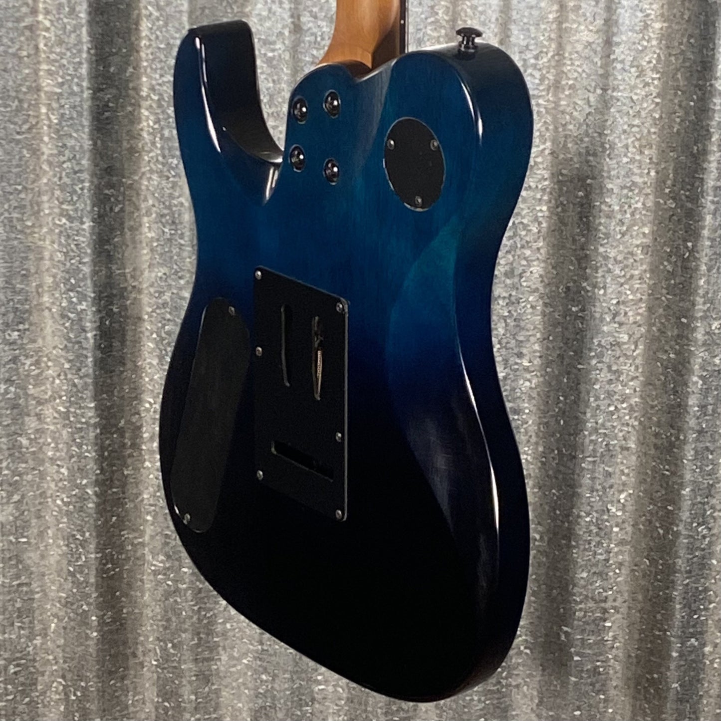 Westcreek Guitars Helyx T Style Dual Humbucker Ocean Vortex Blue Guitar #0027 Used