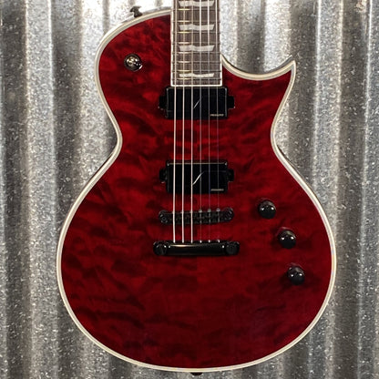 ESP LTD EC-1000 QM Quilt Top See Thru Black Cherry Fluence Guitar EC1000QMSTBC #0183 Used