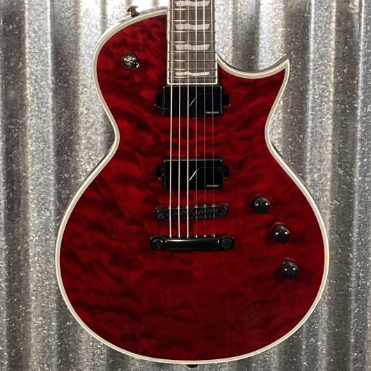 ESP LTD EC-1000 QM Quilt Top See Thru Black Cherry Fluence Guitar EC1000QMSTBC #0183 Used