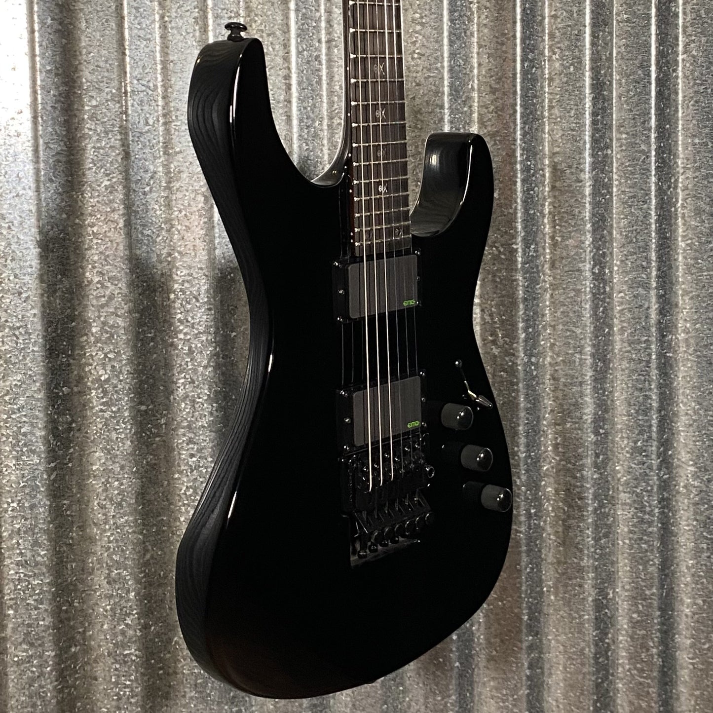 ESP LTD KH-602 Kirk Hammett EMG Black Guitar & Case LKH602 #0557 Used