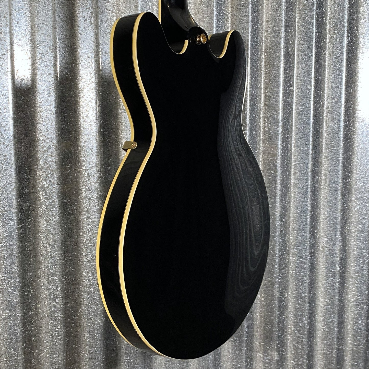 Epiphone Sheraton II Pro Semi Hollow Black Guitar #3545 Used