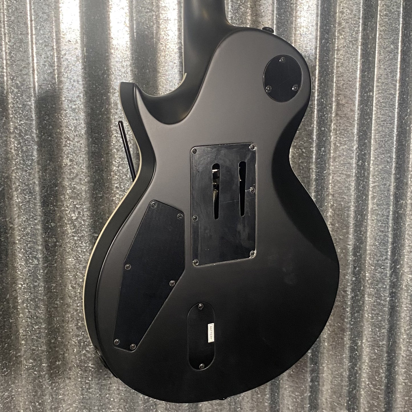 ESP LTD EC-1000 FR Floyd Rose Black Satin EMG Guitar & Case #2978 Used