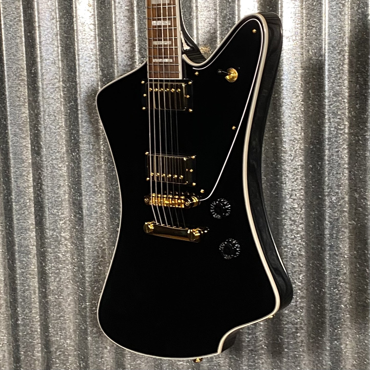 Westcreek Guitars Mirage T Bird Style Dual Humbucker Guitar Black #0003 Used