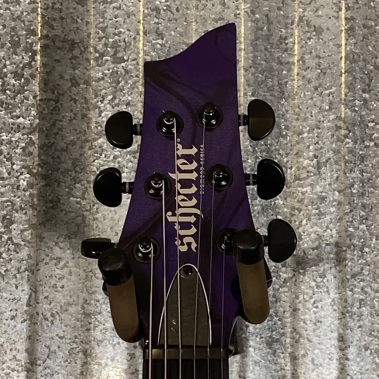 Schecter C-1 Hydro Dip Purple Obsidian Guitar #0583