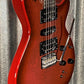 Godin xtSA Lightburst Flame Dark Trans Red Roland Synth Ready Guitar & Bag #2119 Used