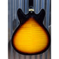 Hagstrom Super VIking SUVIK-TSB Tobacco Sunburst Flame Top Semi-Hollow Guitar #0410
