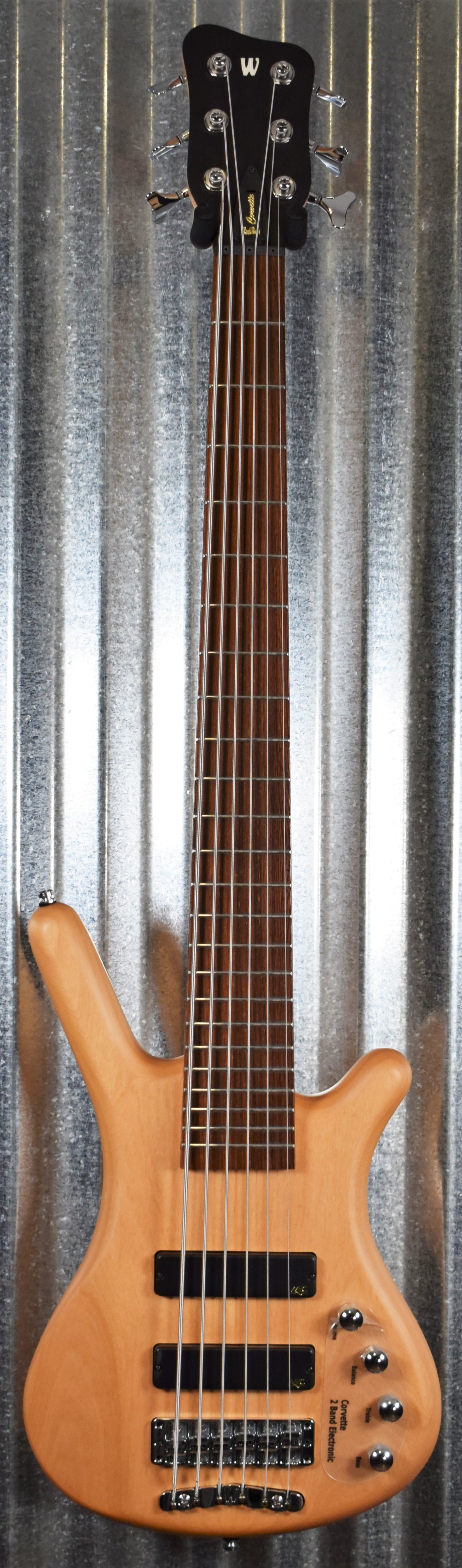 Warwick Rockbass Corvette Basic Natural Active 6 String Bass & Bag #5820