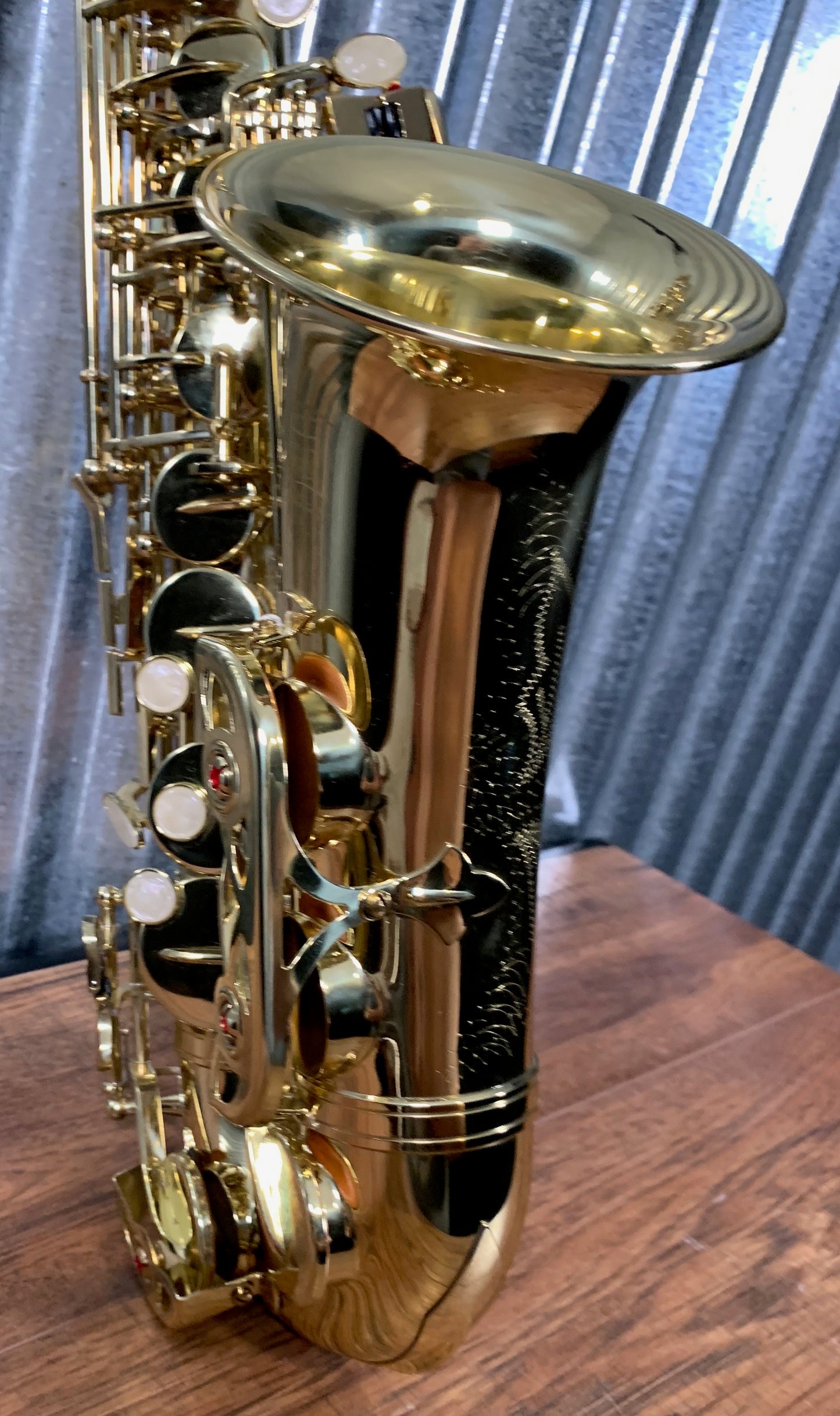 Lauren LAS100 Student Brass EB Alto Saxophone & Case #0005 Used