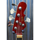 G&L Guitars USA JB5 5 String Jazz Bass JB Clear Red & Case JB-5 2018 #9229