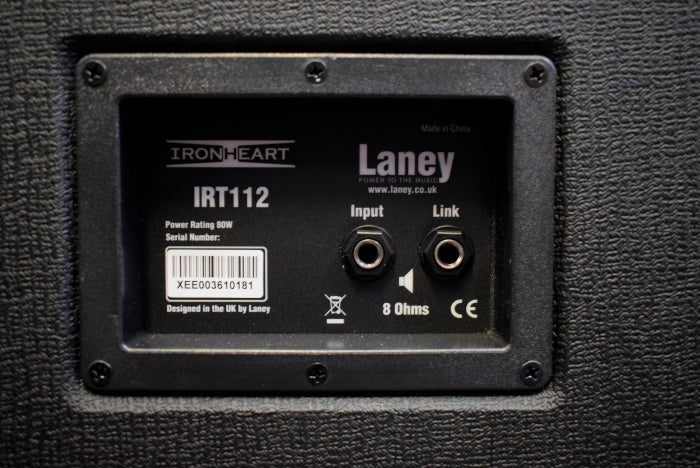 Laney IRT112 Ironheart 1x12 80 Watts Guitar Amplifier Speaker Cabinet