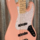G&L USA JB5 Shell Pink 5 String Bass JB-5 & Case #7293