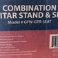 Gator Frameworks GFW-GTR-SEAT Combination Guitar Performance Seat & Guitar Stand Black