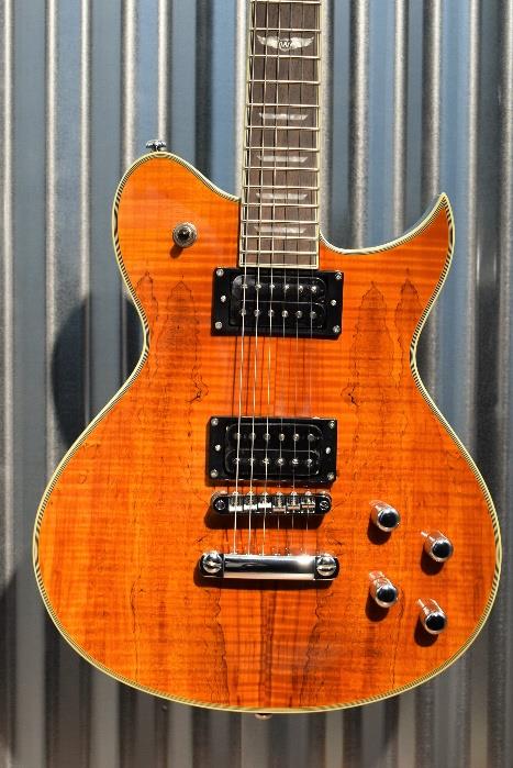 Washburn WIDLXSPLTD Spalted Maple Original Idol Guitar Trans Brown & Bag #263