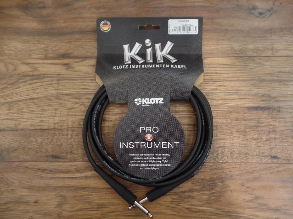 Klotz KLO-KIK3-0PPSW KIK Instrument Cable Str/Str 10 ft