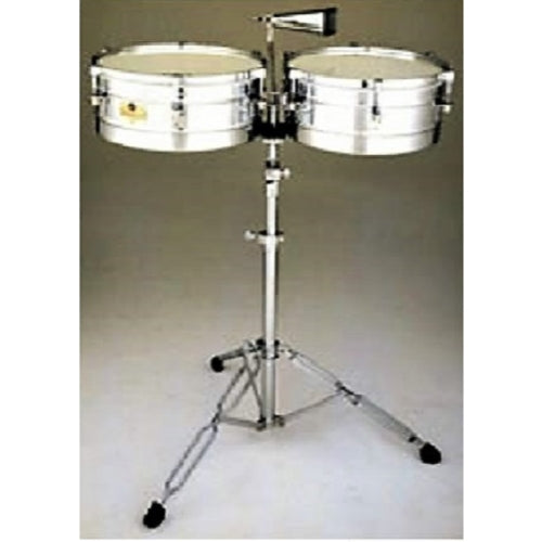 LP Latin Percussion Caliente 14" & 15" Chrome Steel Timbales Set LPC257