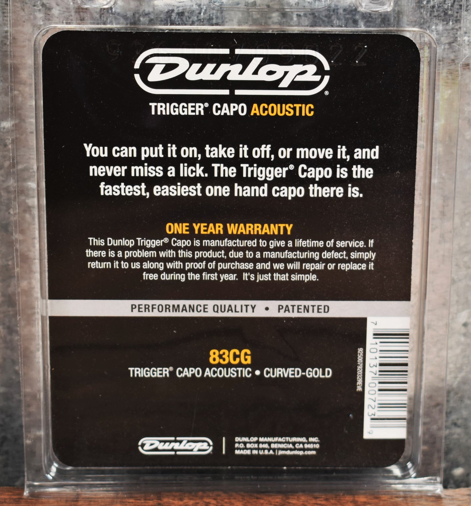 Dunlop - Capodastre Trigger Fly Gun Metal Capodastres 