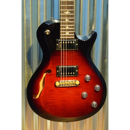 PRS Paul Reed Smith S2 Singlecut Semi Hollow Custom Color Redburst Guitar & Bag 2018 #8097