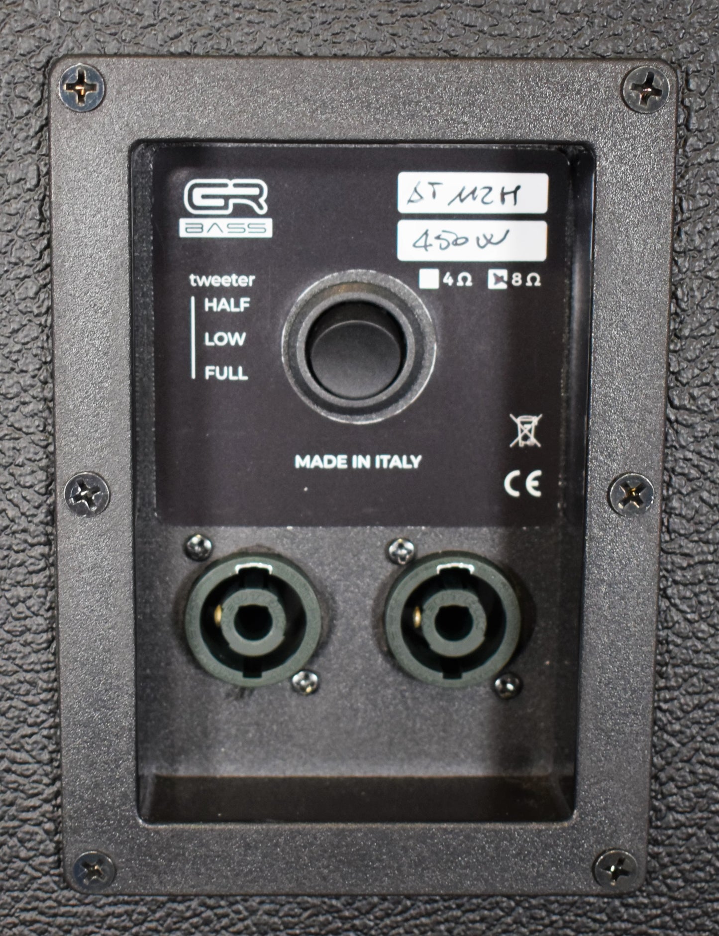 GR Bass AT112H 12" AeroTech Carbon Fiber Featherweight Bass Amplifier Speaker Cabinet Black 8 Ohm