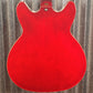 Hagstrom VIKB-WCT Viking 4 String Semi Hollow Short Scale Bass Wild Cherry Transparent #0622