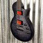 ESP LTD BB-600B Ben Burnley Baritone Quilt Top See Through Black Satin Seymour Duncan Guitar & Case #1385 B Stock