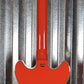 D'Angelico Premier Mini DC Cut Semi Hollow Stop Bar Fiesta Red Guitar & Bag #0182