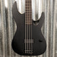ESP LTD M-4 Black Metal Black Satin 4 String Bass LM4BKMBLKS #1895 B Stock