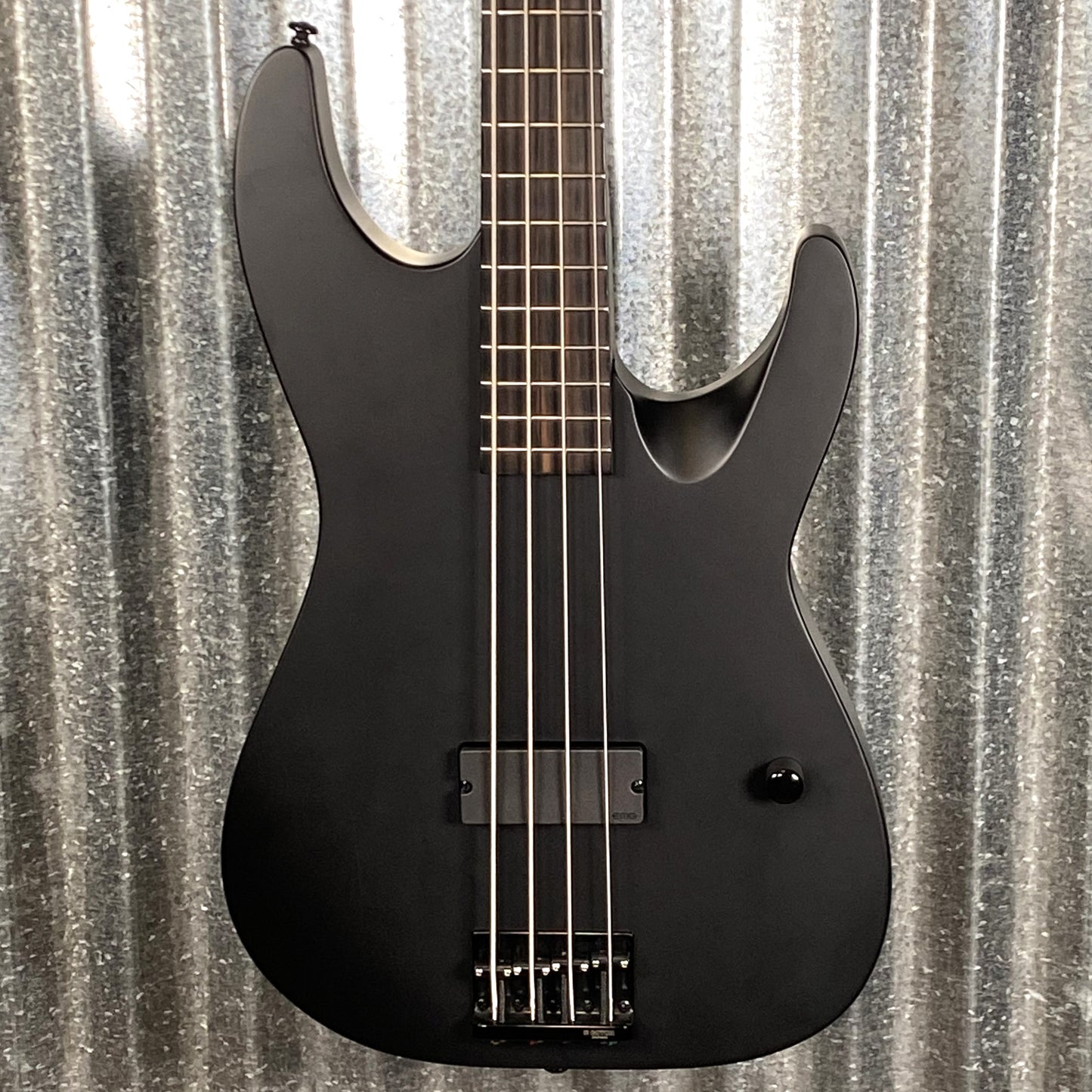 ESP LTD M-4 Black Metal Black Satin 4 String Bass LM4BKMBLKS #1895 B Stock