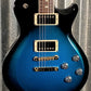PRS Paul Reed Smith USA S2 Singlecut McCarty 594 Blue Metallic Black Wrap Guitar & Bag Blem #8274
